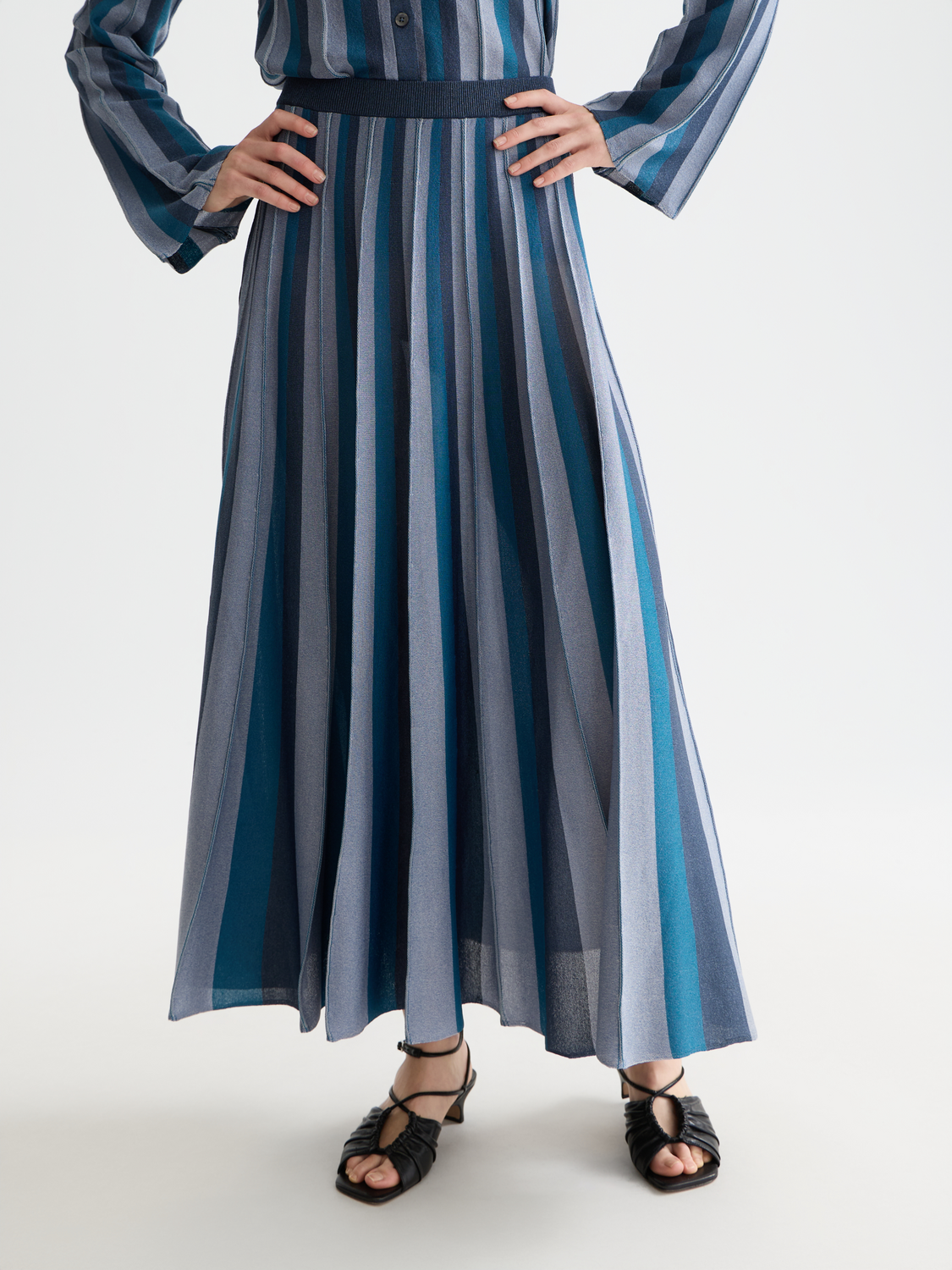 Pleated knit midi skirt - Scotch & Soda AU