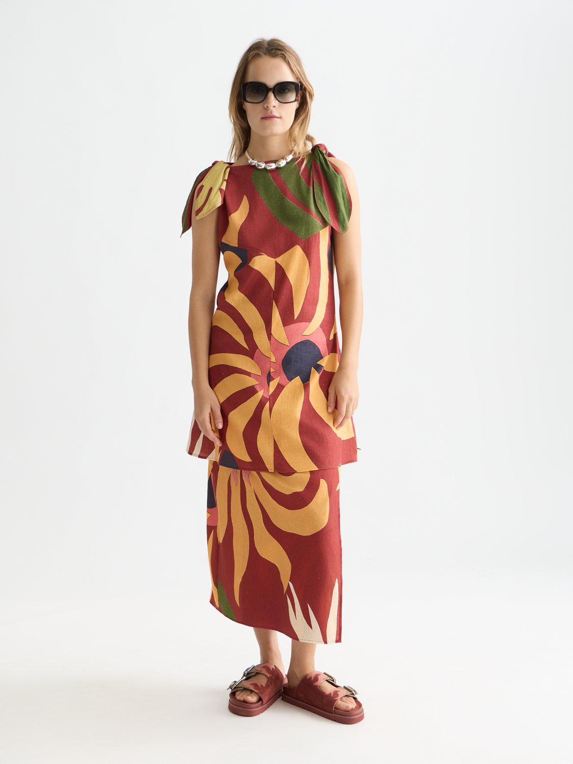 Linen wrap skirt - Scotch & Soda AU