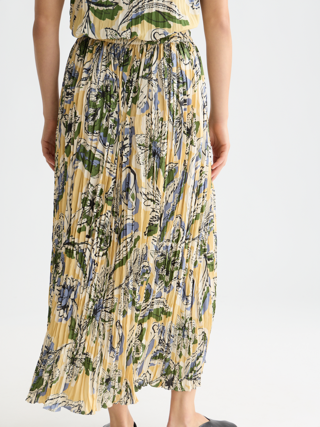 Printed micro pleat skirt - Scotch & Soda AU