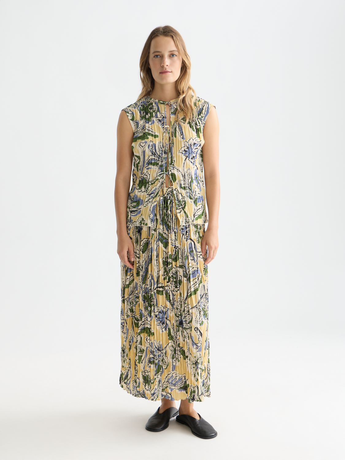Printed micro pleat skirt - Scotch & Soda AU