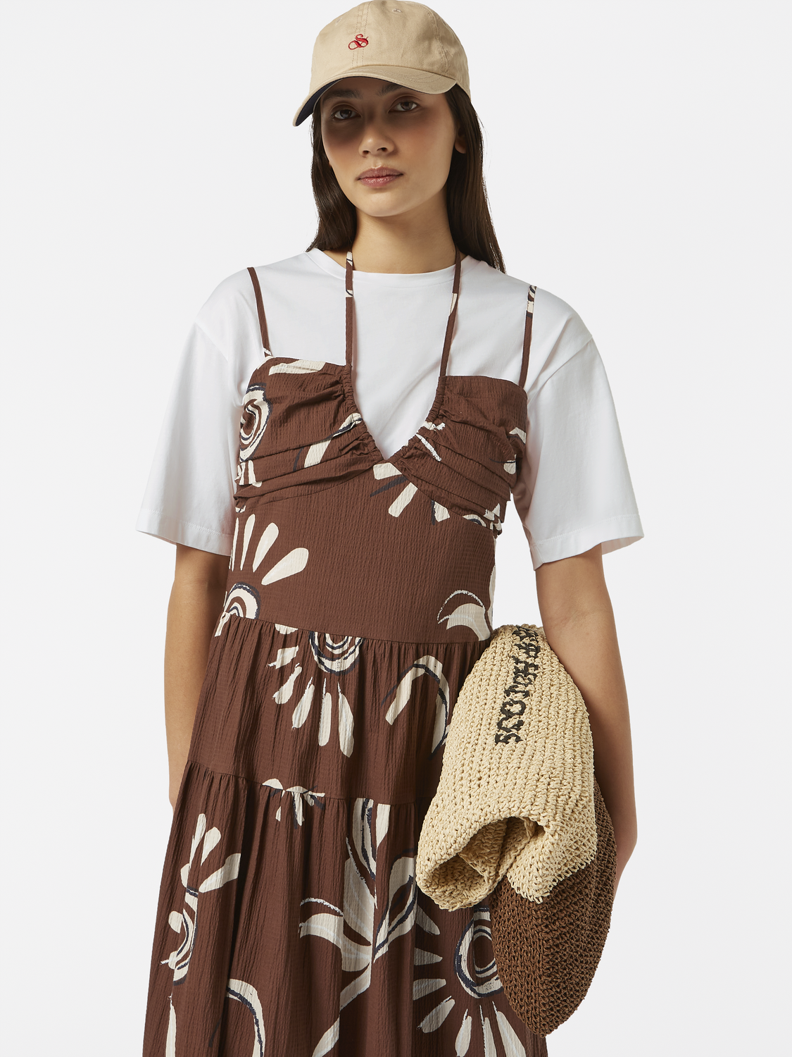 Seersucker midi dress - Scotch & Soda AU