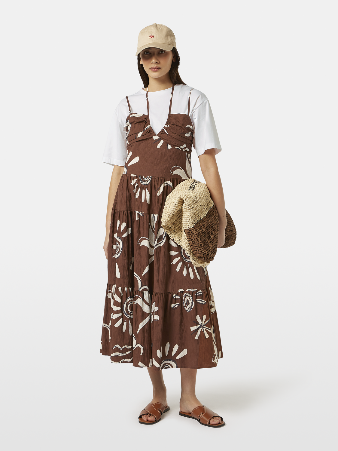 Seersucker midi dress - Scotch & Soda AU