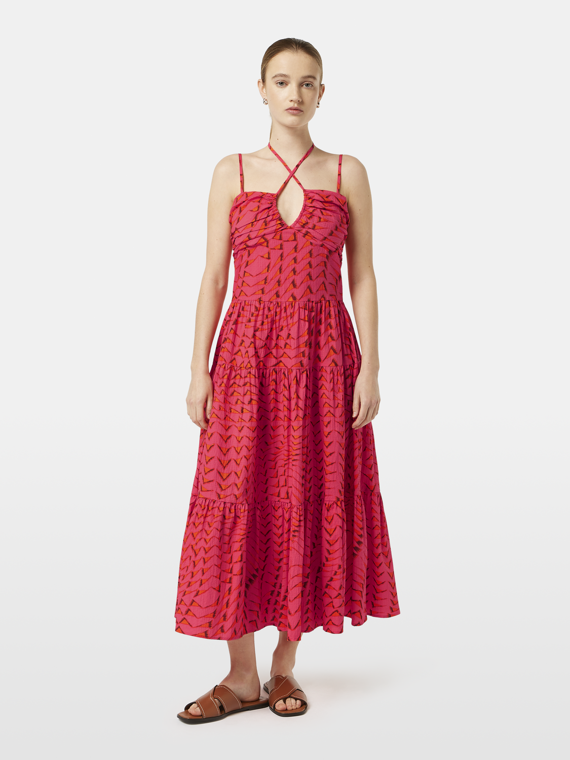 Seersucker midi dress - Scotch & Soda AU