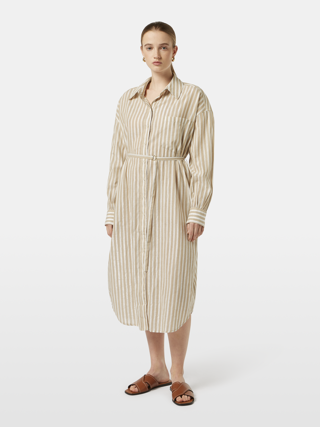 Striped midi shirt dress - Scotch & Soda AU