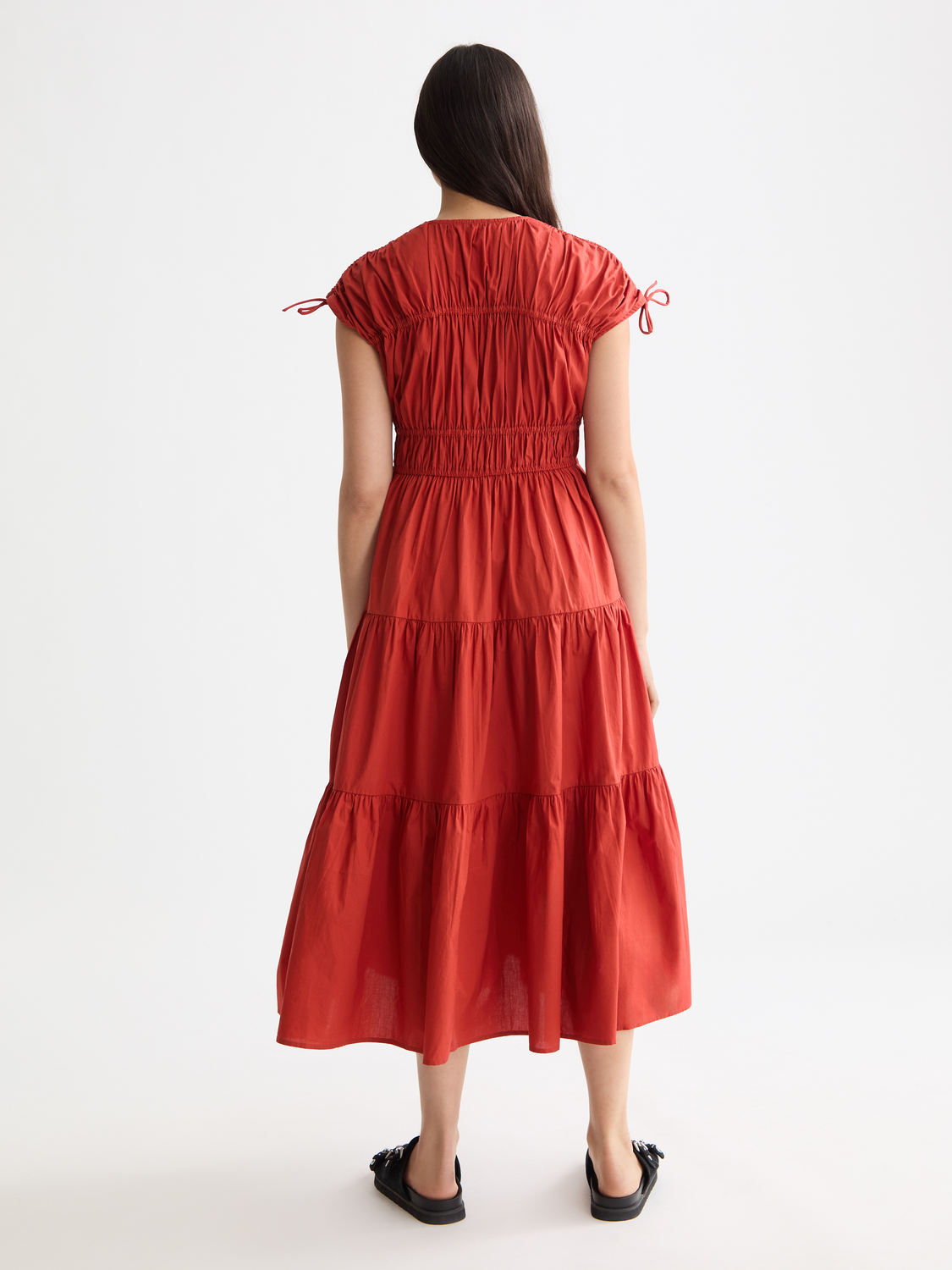 Gathered midi dress - Scotch & Soda AU
