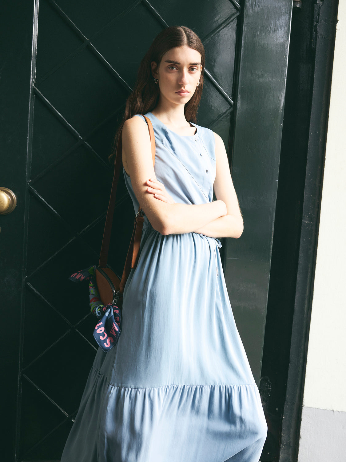 Midi dress with gathered waist - Scotch & Soda AU