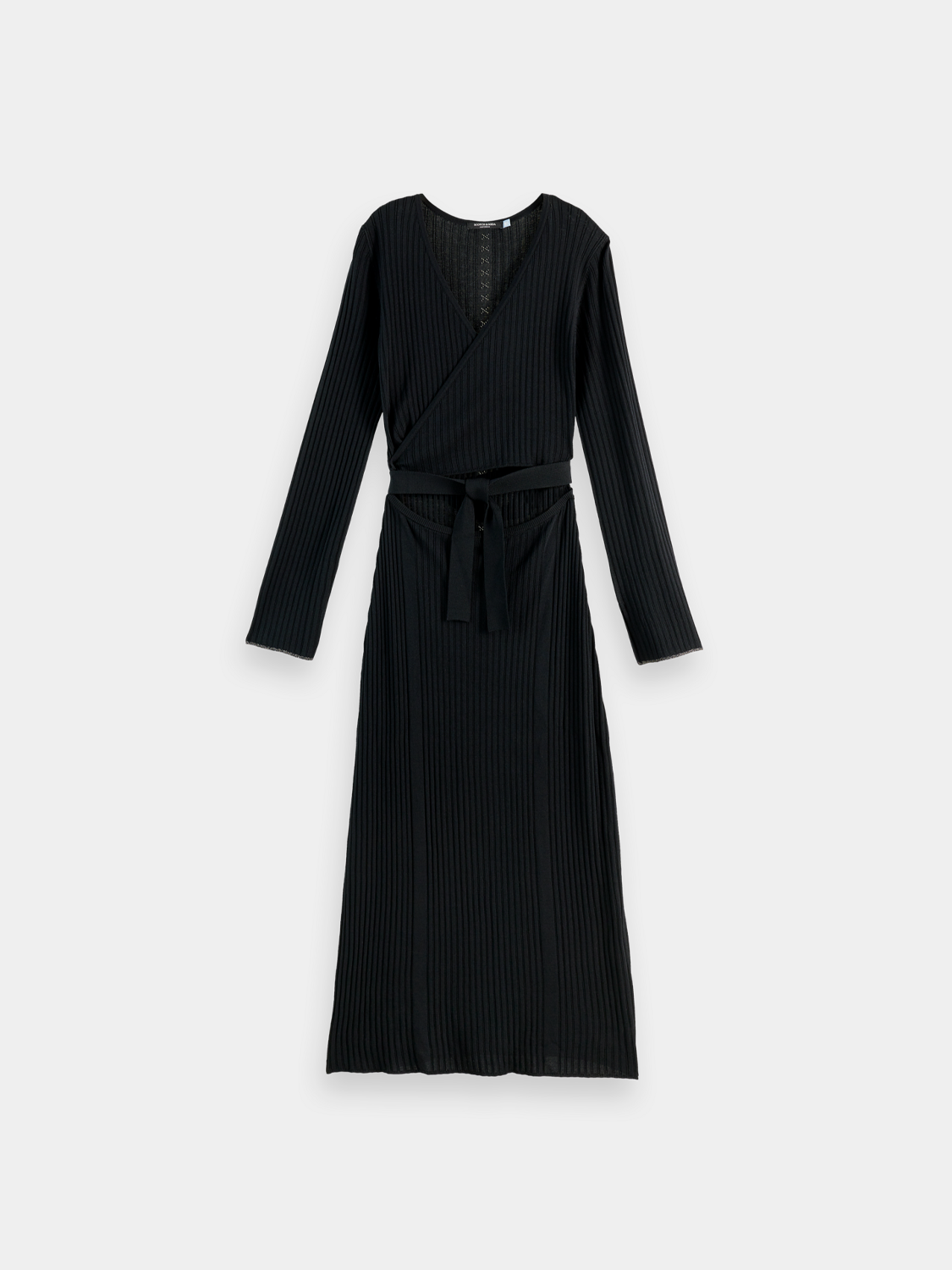 Ribbed wrap dress - Scotch & Soda AU