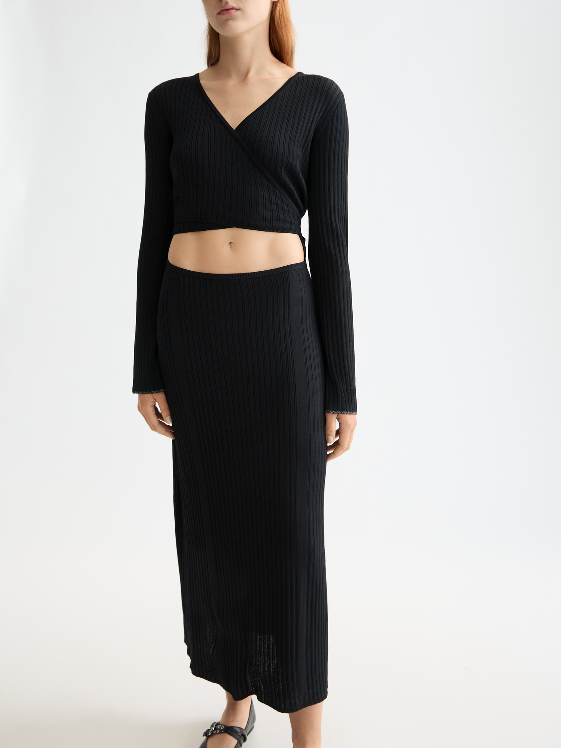 Ribbed wrap dress - Scotch & Soda AU
