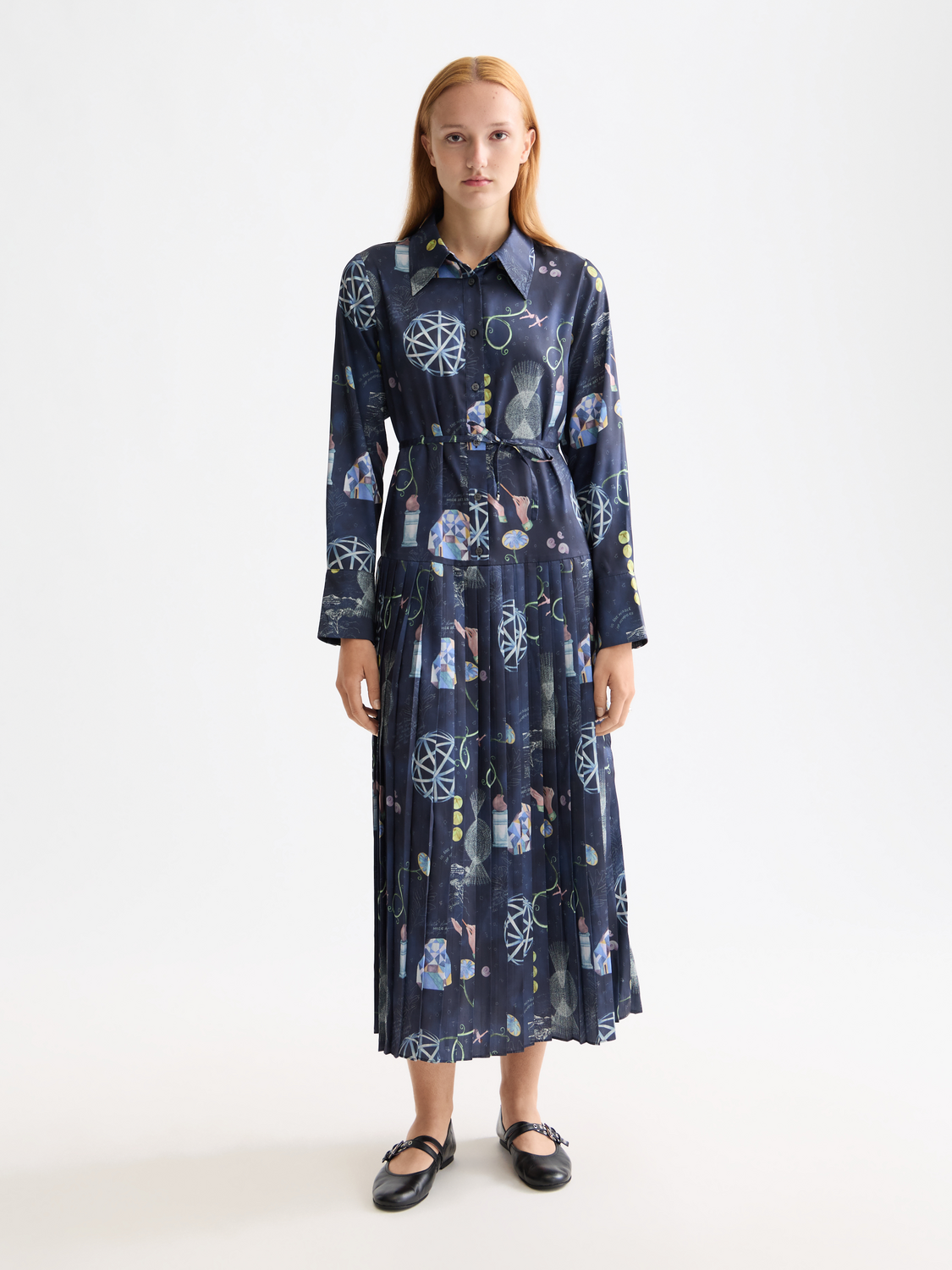 Pleated midi dress - Scotch & Soda AU