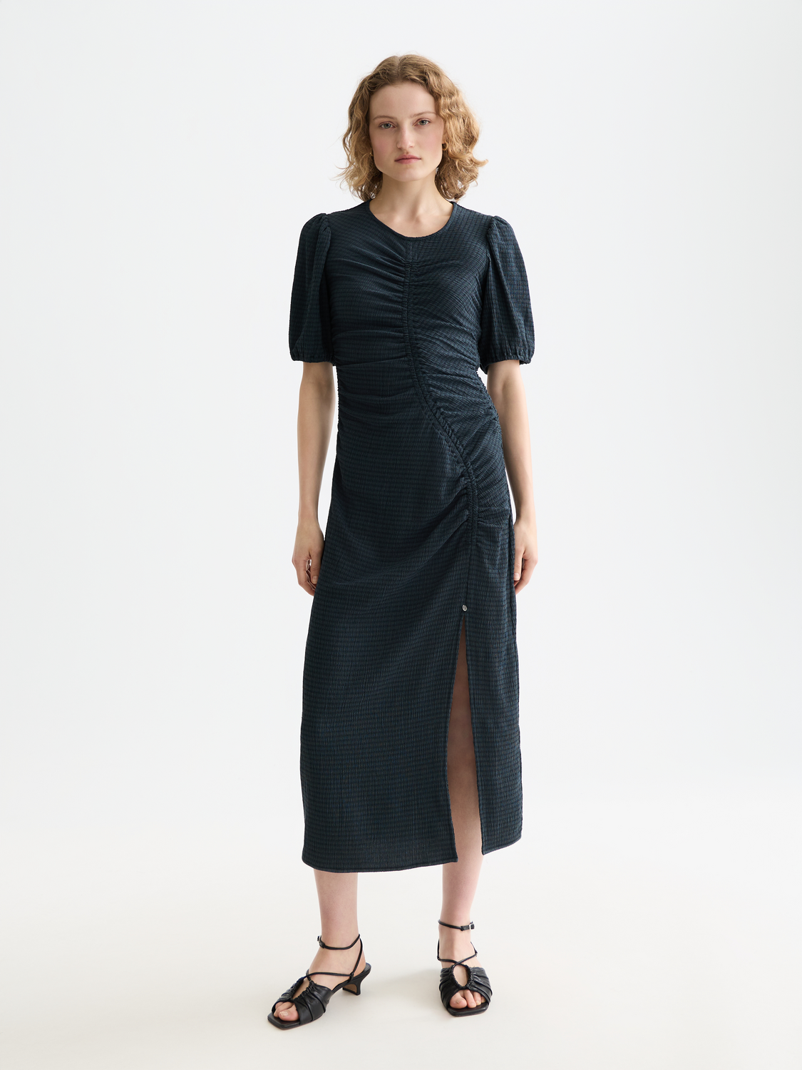 Gathered midi dress - Scotch & Soda AU