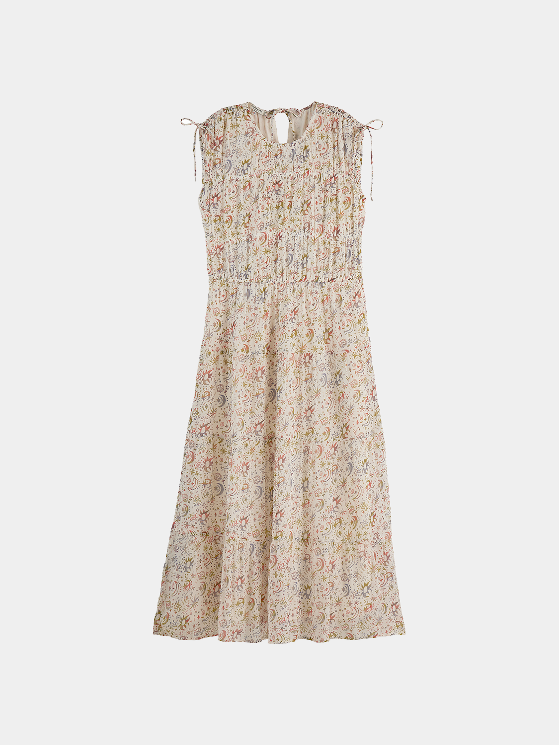 Gathered midi dress - Scotch & Soda AU