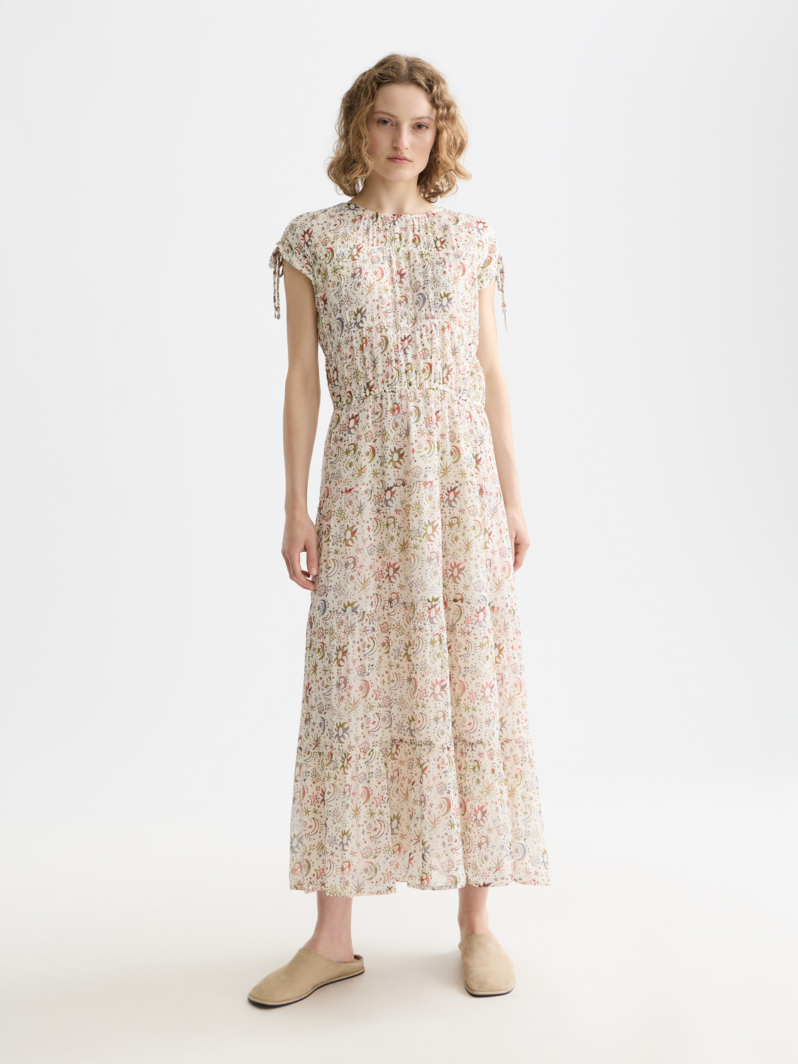 Gathered midi dress - Scotch & Soda AU