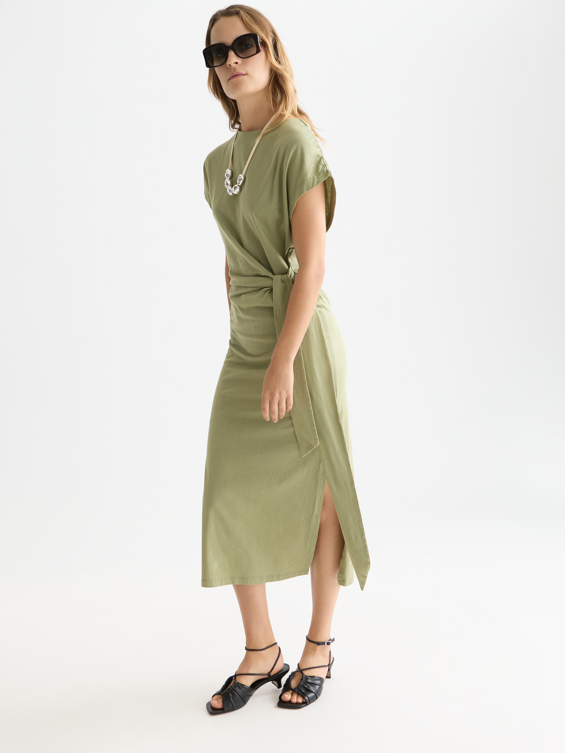 Knotted midi dress - Scotch & Soda AU
