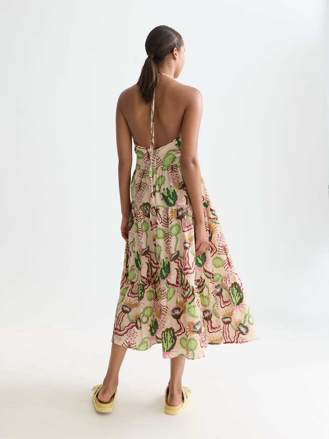 Seersucker midi dress - Scotch & Soda AU
