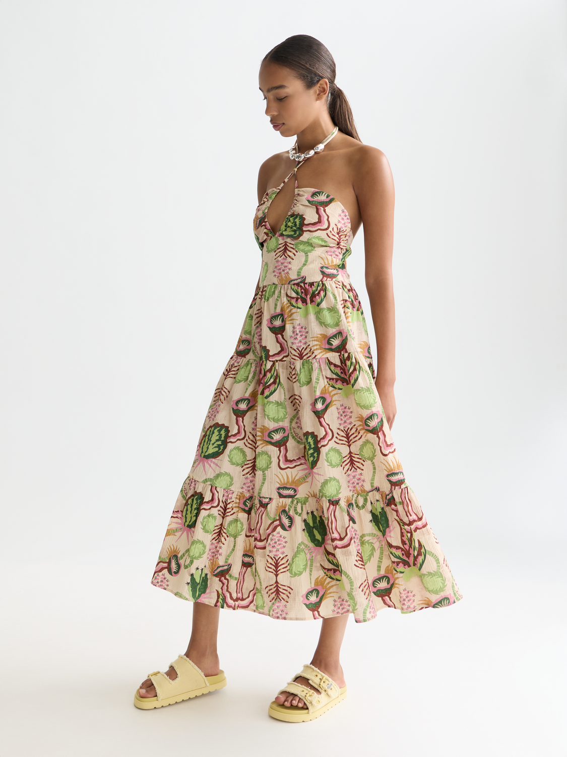 Seersucker midi dress - Scotch & Soda AU