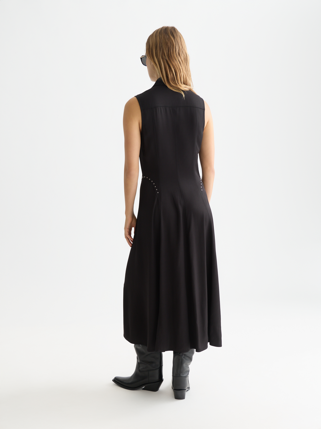 Studded button midi dress - Scotch & Soda AU