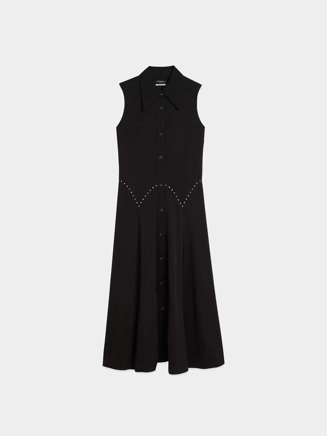 Studded button midi dress - Scotch & Soda AU