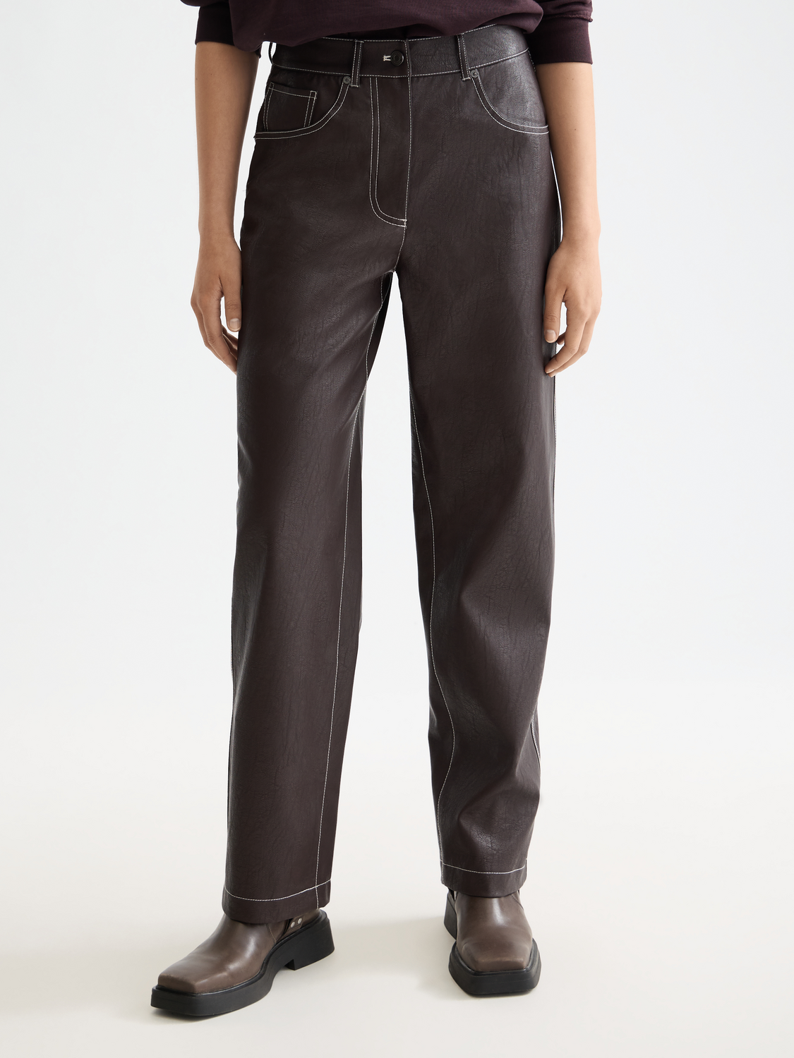 Aurora faux leather pants - Scotch & Soda AU