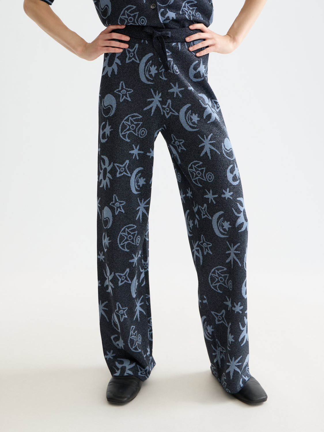 Jacquard knitted trousers - Scotch & Soda AU