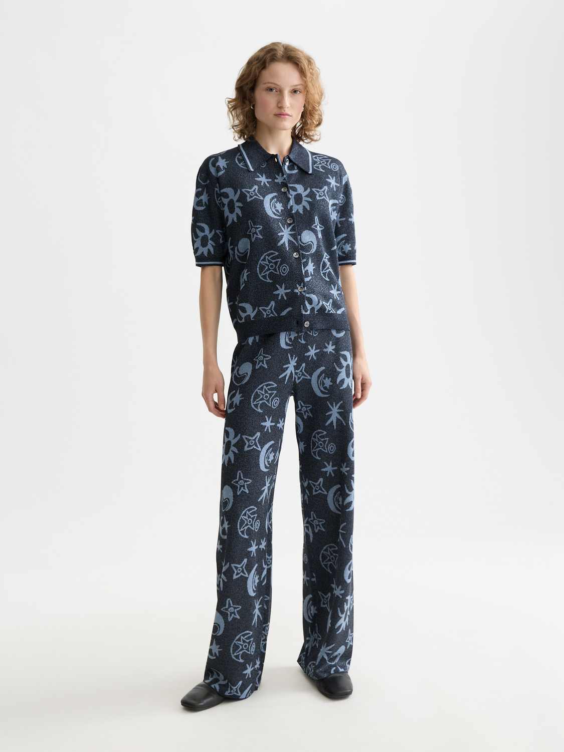 Jacquard knitted trousers - Scotch & Soda AU