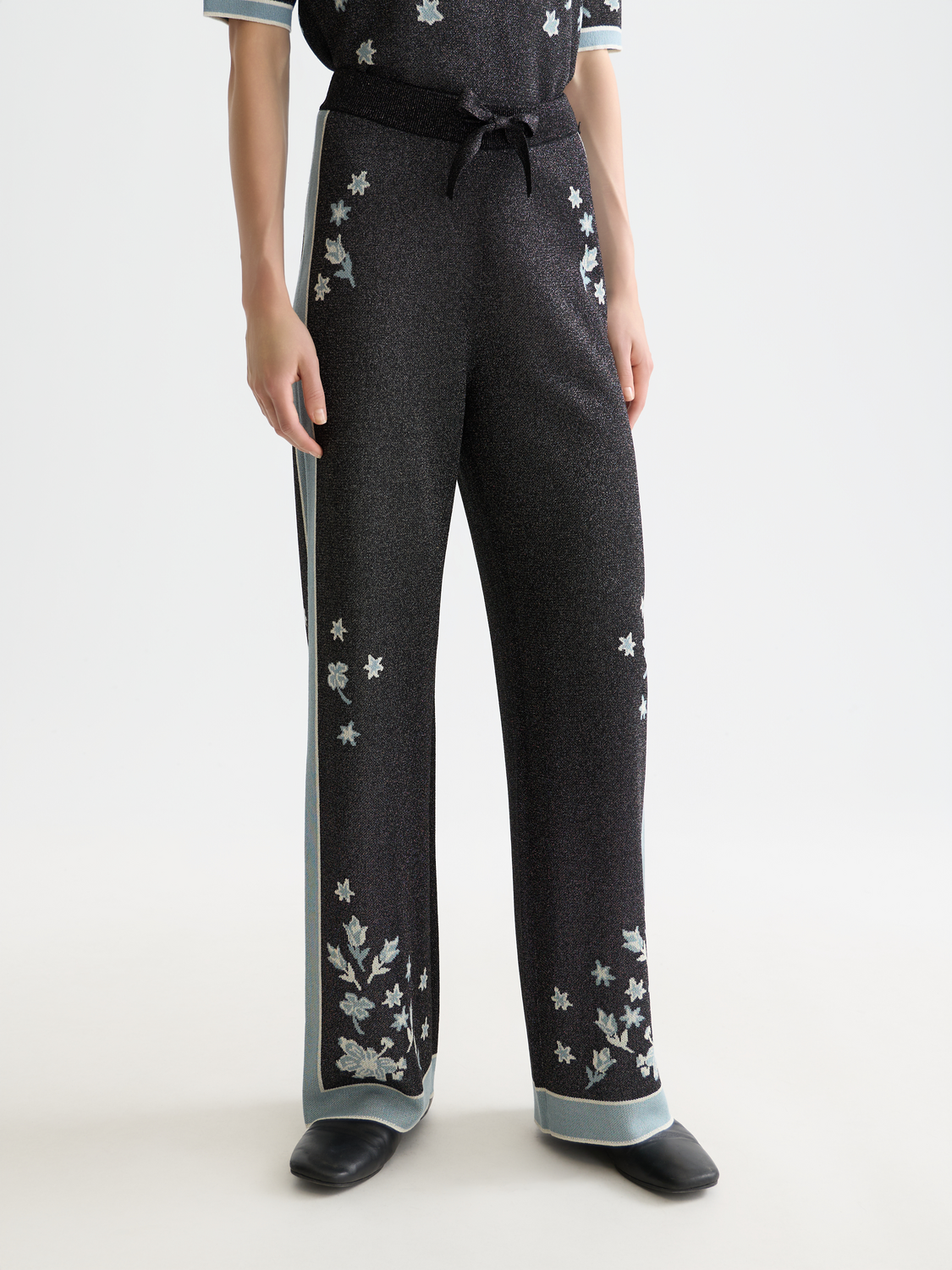 Jacquard knitted trousers - Scotch & Soda AU