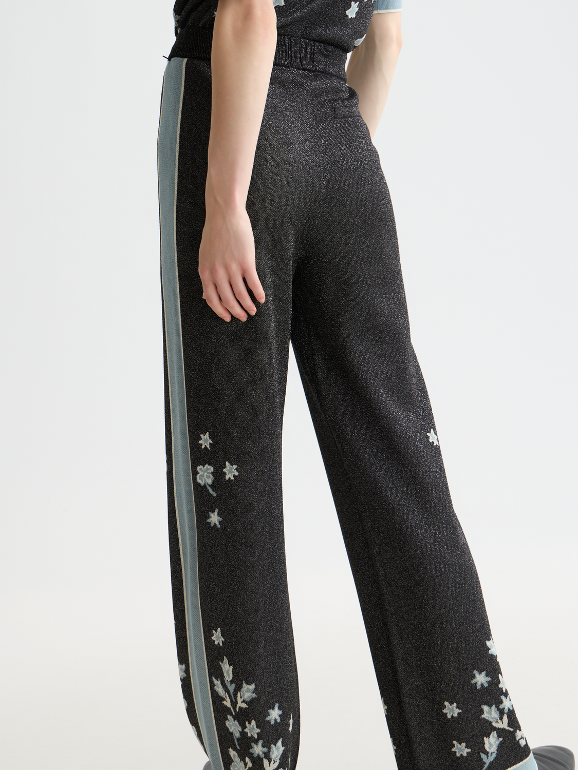 Jacquard knitted trousers - Scotch & Soda AU