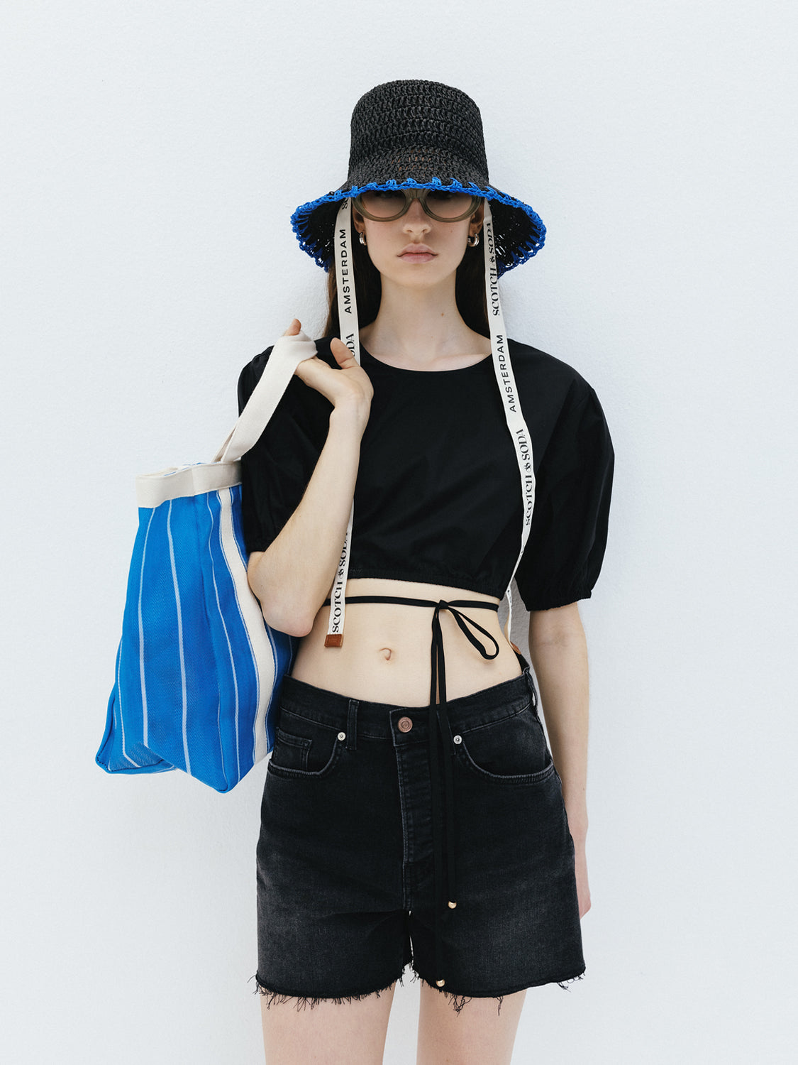 Cropped poplin top - Scotch & Soda AU