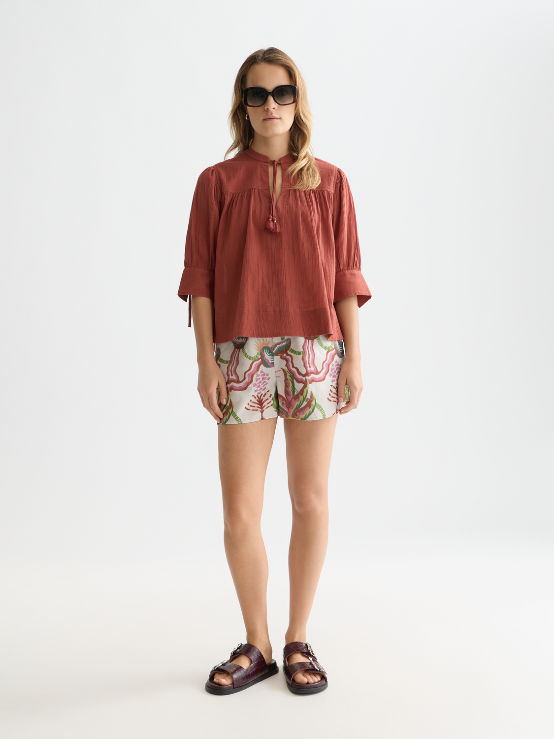 Cotton-linen shorts - Scotch & Soda AU