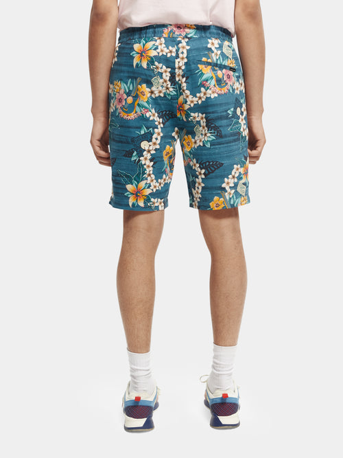 Fave linen-blend beach short - Scotch & Soda AU