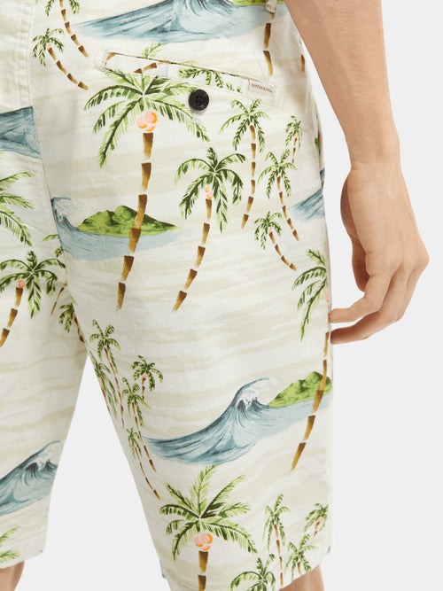 Fave printed pima cotton short - Scotch & Soda AU