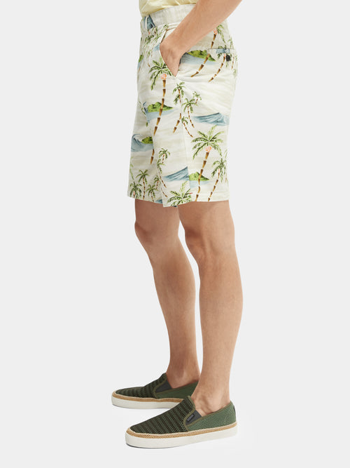 Fave printed pima cotton short - Scotch & Soda AU