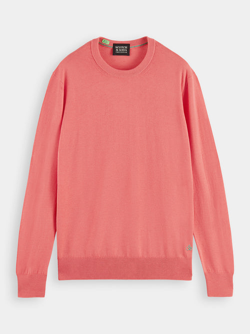 Crewneck organic wool sweater - Scotch & Soda AU