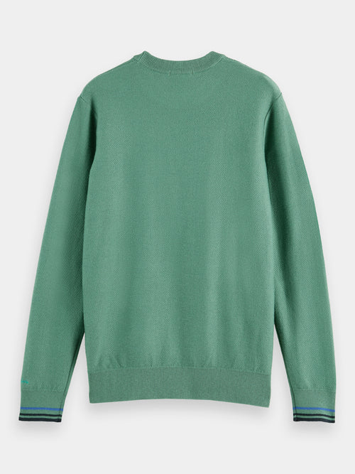 Structured crewneck sweater - Scotch & Soda AU
