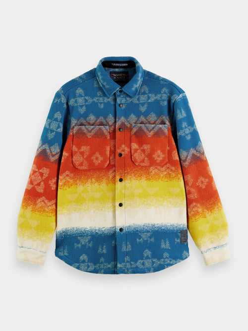 Jacquard heavyweight overshirt - Scotch & Soda AU