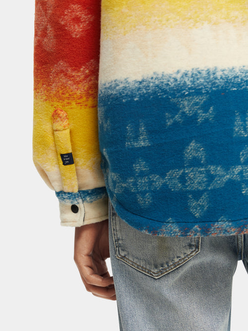 Jacquard heavyweight overshirt - Scotch & Soda AU