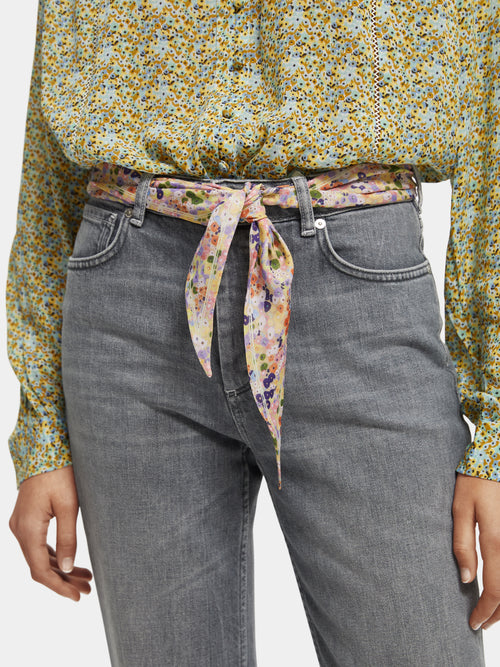 The Sky belted organic straight leg jeans - Scotch & Soda AU
