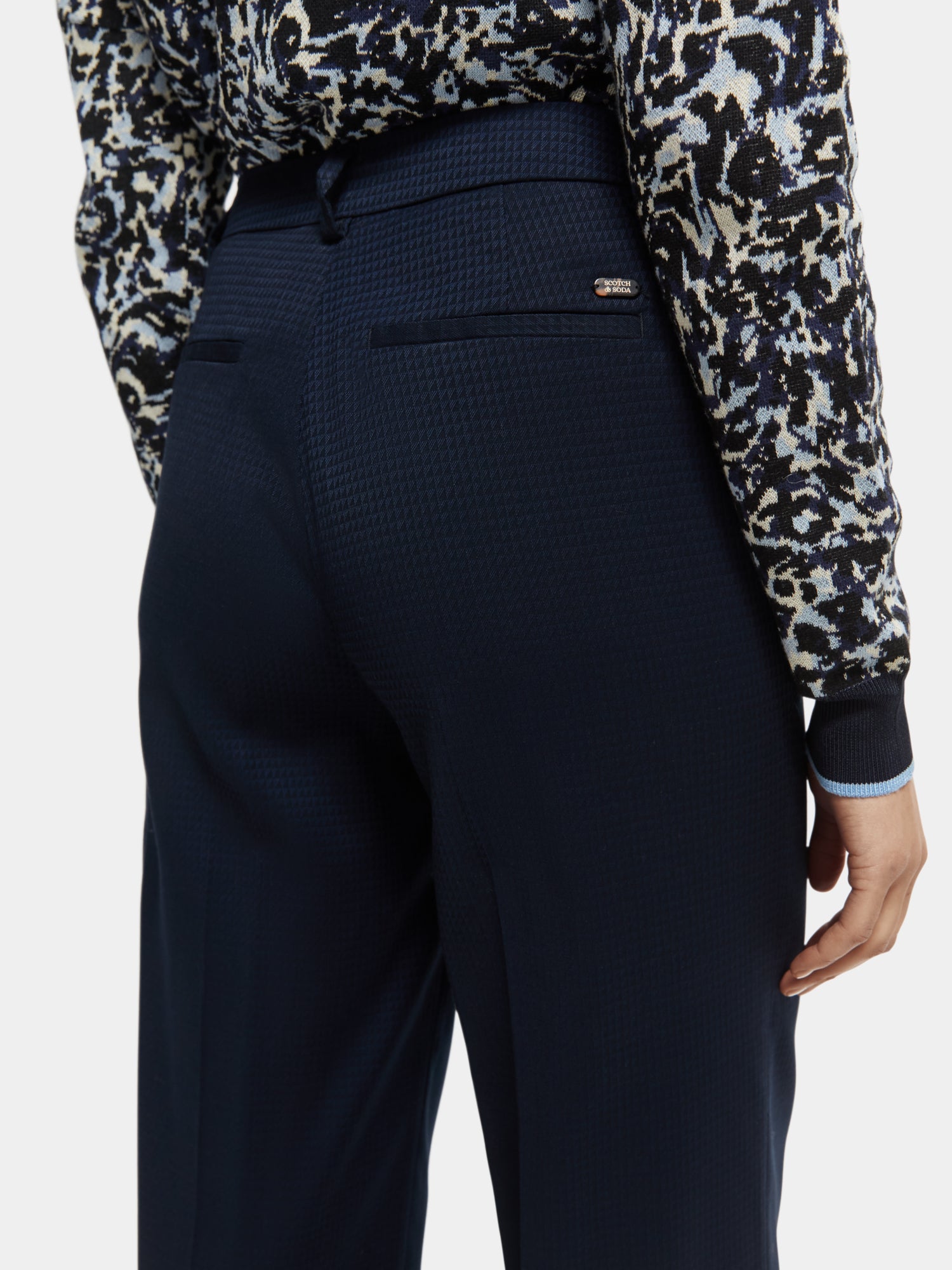 Edie - high-rise wide-leg trousers - Scotch & Soda AU