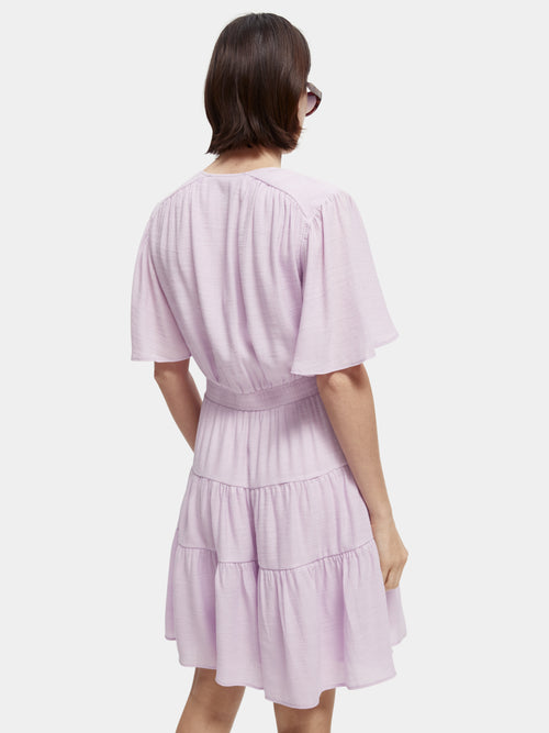 Panelled gathering midi-dress - Scotch & Soda AU