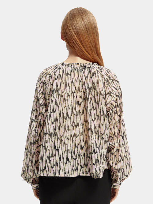 Organic cotton gathered shirt - Scotch & Soda AU
