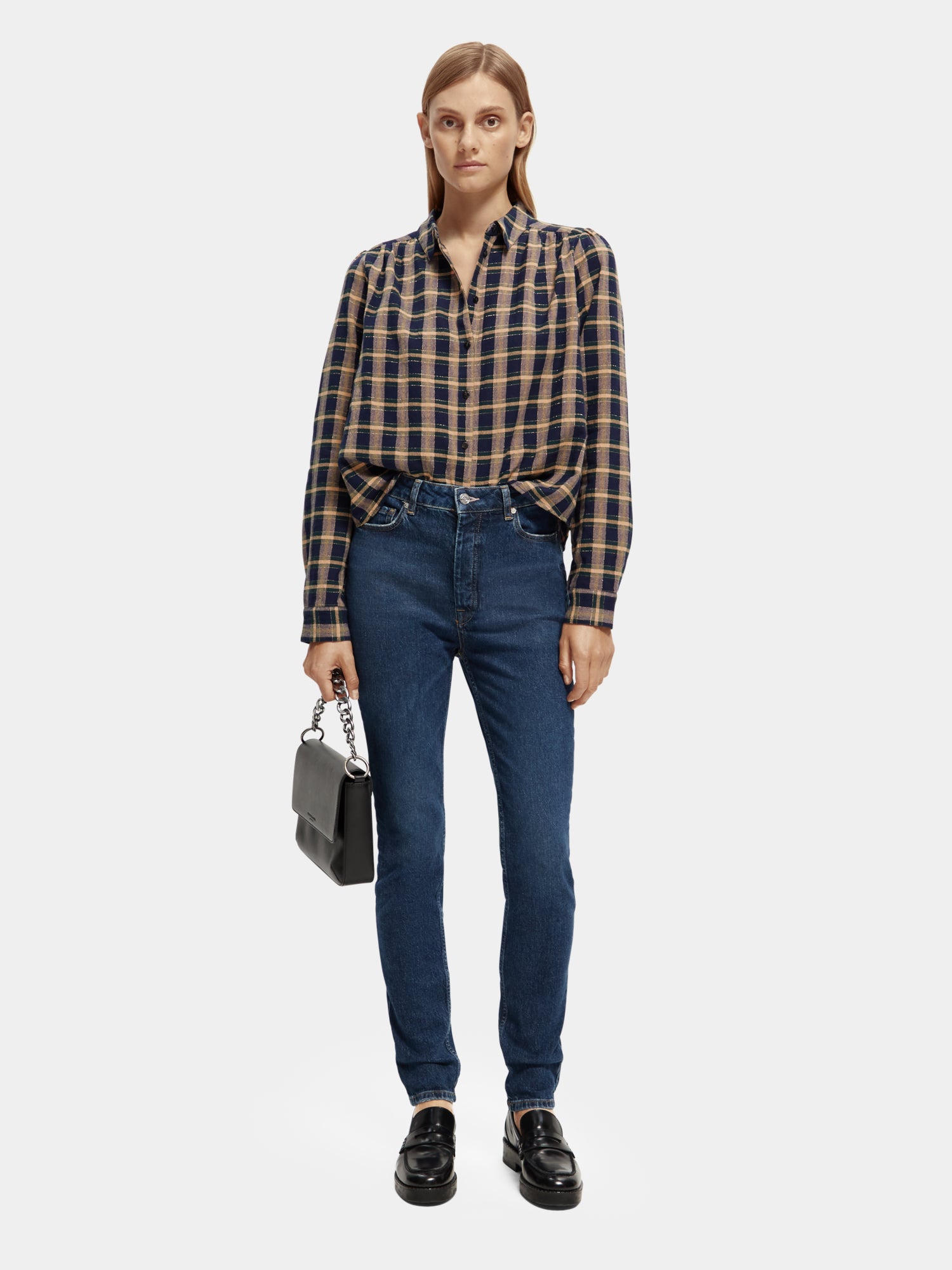 The Line high-rise skinny fit jeans - Scotch & Soda AU