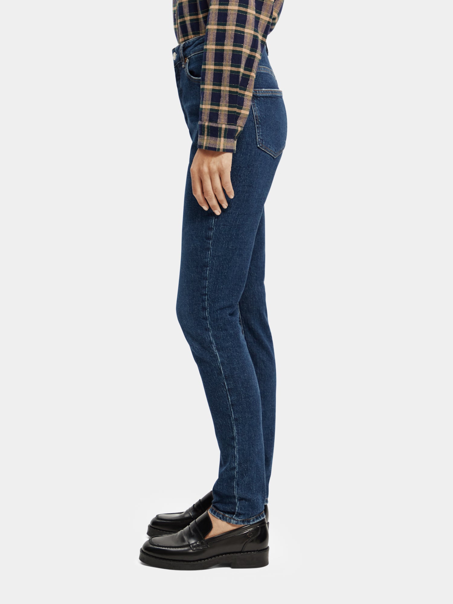 The Line high-rise skinny fit jeans - Scotch & Soda AU