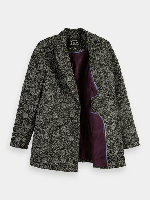 Relaxed-fit jacquard blazer - Scotch & Soda AU