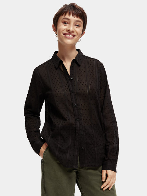 Regular fit dobby shirt - Scotch & Soda AU