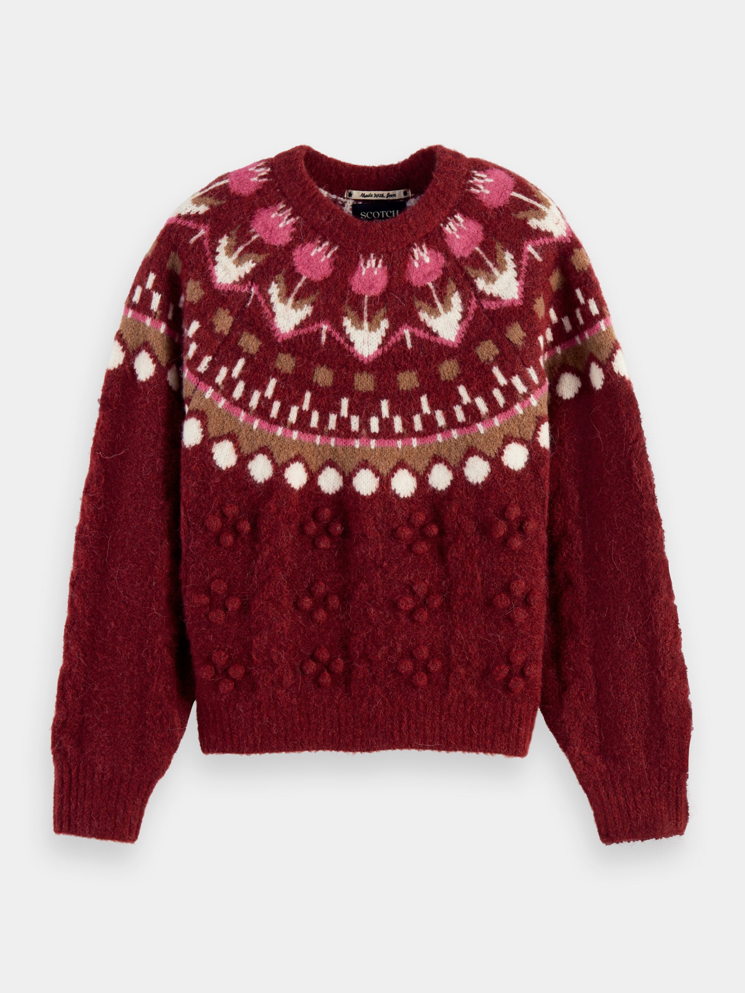 Cable knit Fair Isle sweater – Scotch & Soda AU