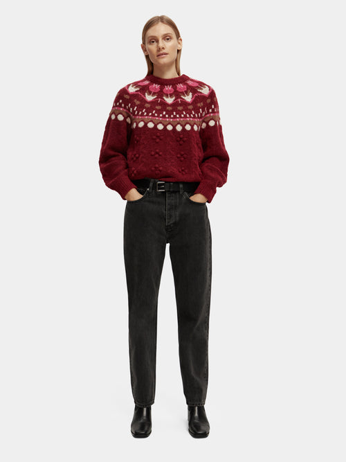Cable knit Fair Isle sweater - Scotch & Soda AU