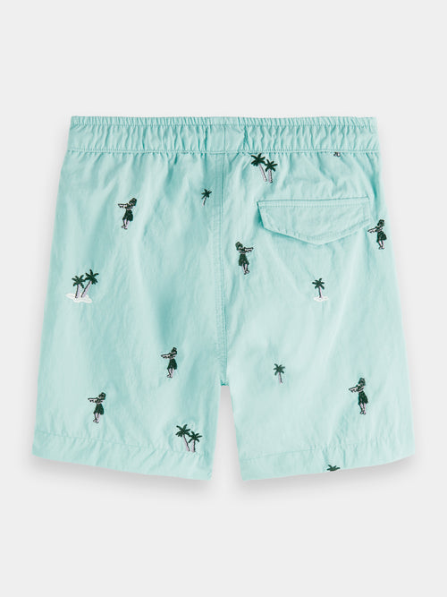 Embroidered swim shorts - Scotch & Soda AU
