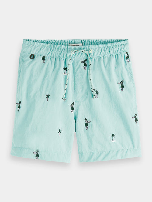 Embroidered swim shorts - Scotch & Soda AU