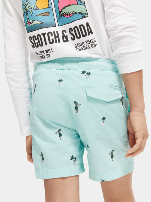 Embroidered swim shorts - Scotch & Soda AU