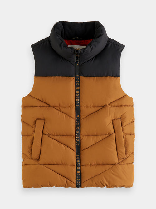 Puffed water-repellent vest - Scotch & Soda AU