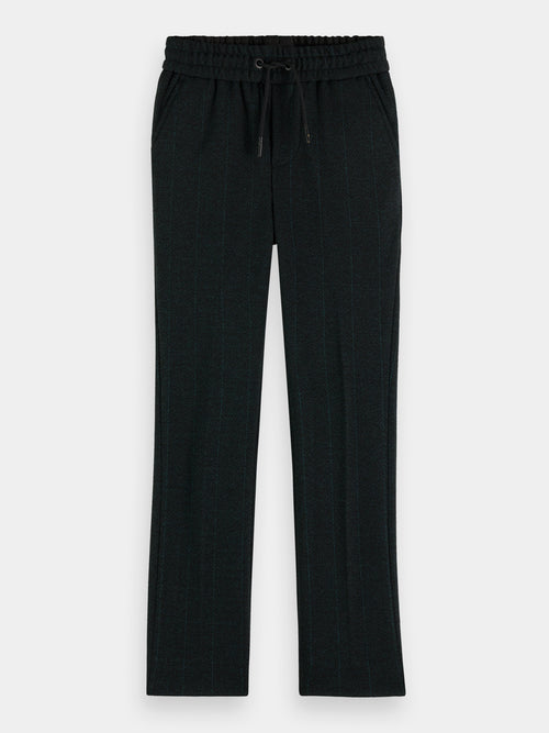 Regular slim fit yarn-dyed knit trousers - Scotch & Soda AU